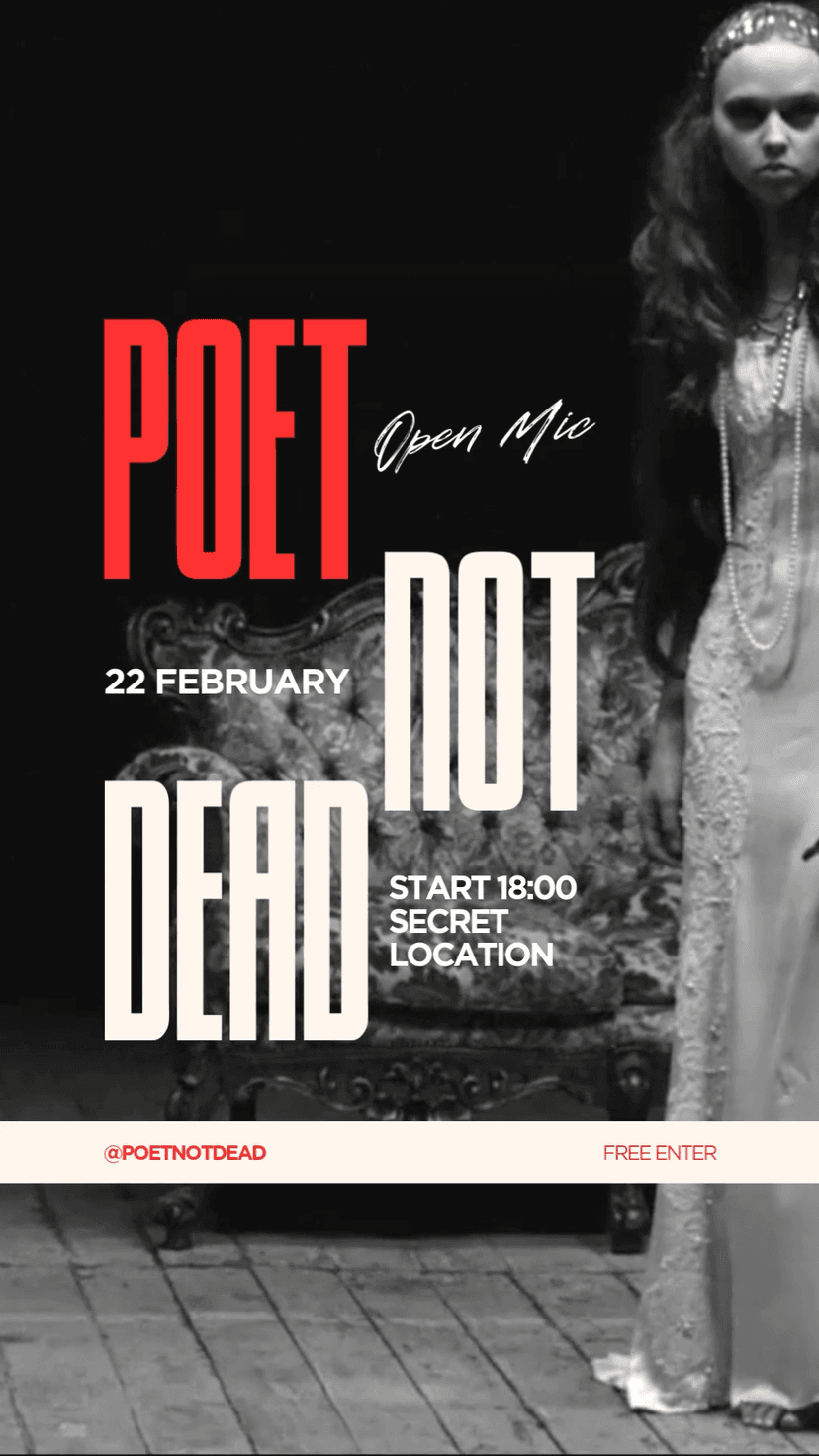 Poet Not Dead Open Mic 22 February